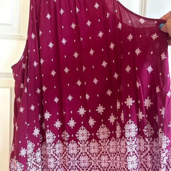 Torrid Whimsigoth Halter Neck Magenta Top Flowy Casual Summer Size 1, XL - Picture 8 of 10